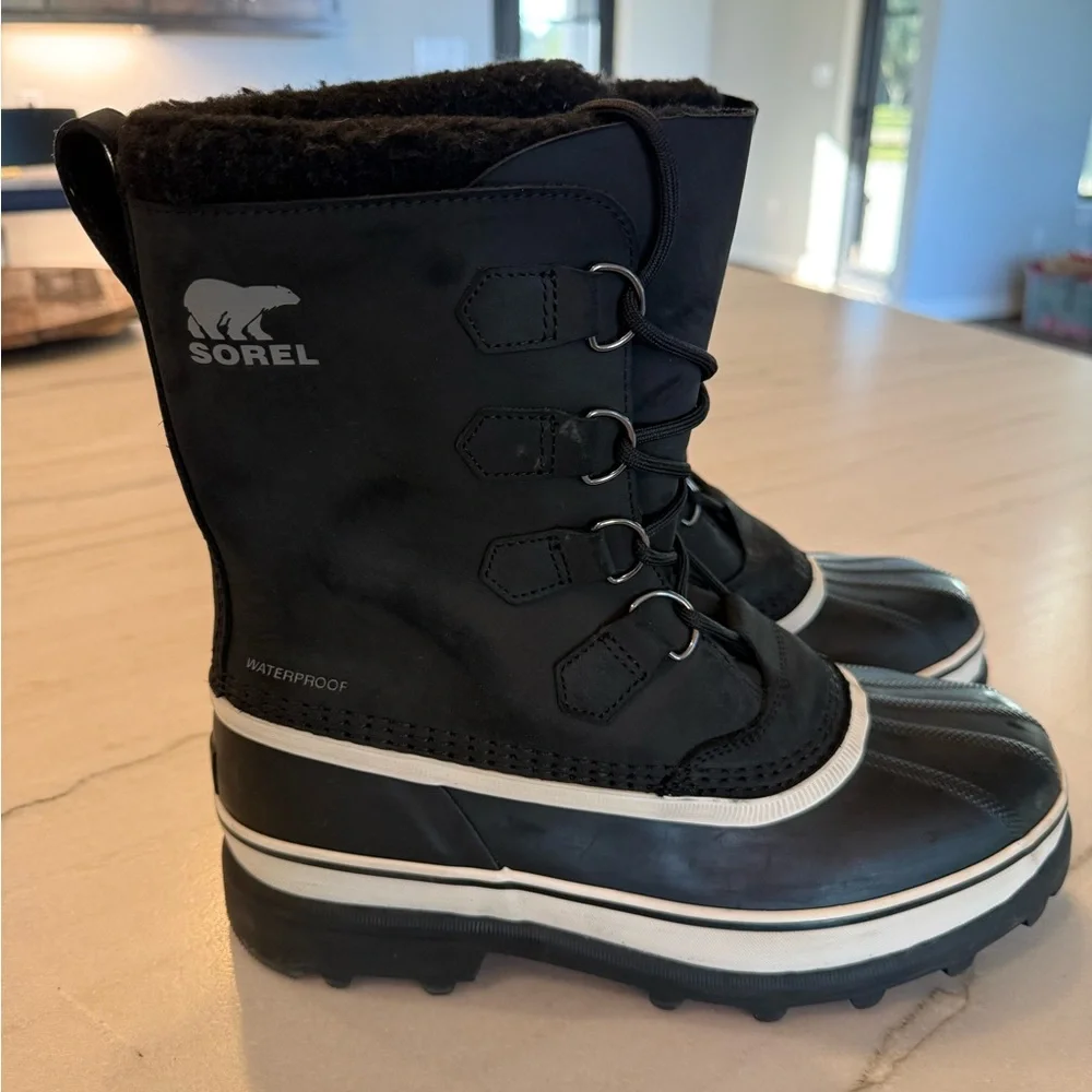 SOREL Men's Caribou Waterproof Winter Boots | Black